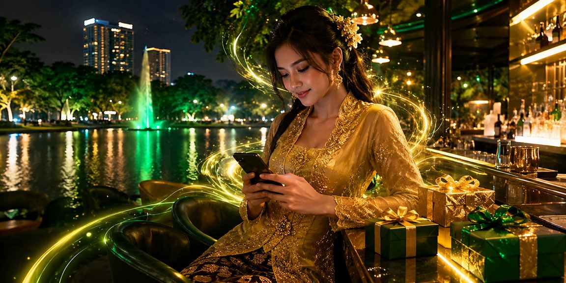 Pemain kasino mudah alih Malaysia bermain permainan popular dalam suasana tempatan berkebaya