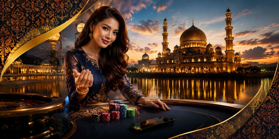 Pemain kasino mudah alih di Putrajaya memilih nombor loteri dengan motif batik Malaysia